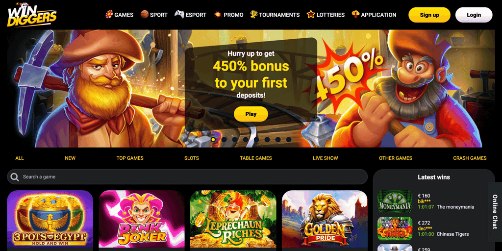 Discover a Globe of Excitement: Win Diggers Online Casino Games
